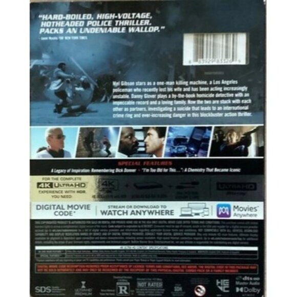 Lethal Weapon Ultra 4k Blu-ray Warner June 24, 2025 w Slipcover - Picture 2 of 2
